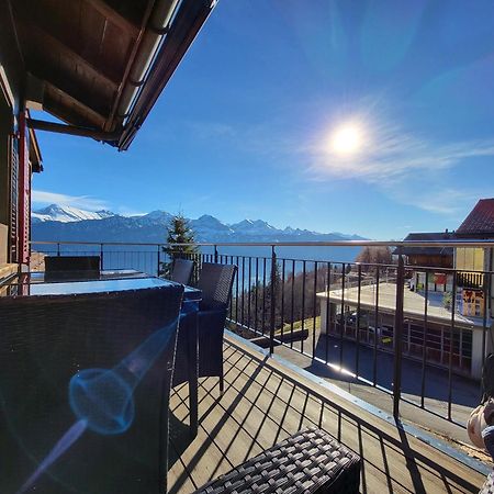 Chalet Lilo 4 Zimmer Big View Beatenberg Exteriör bild