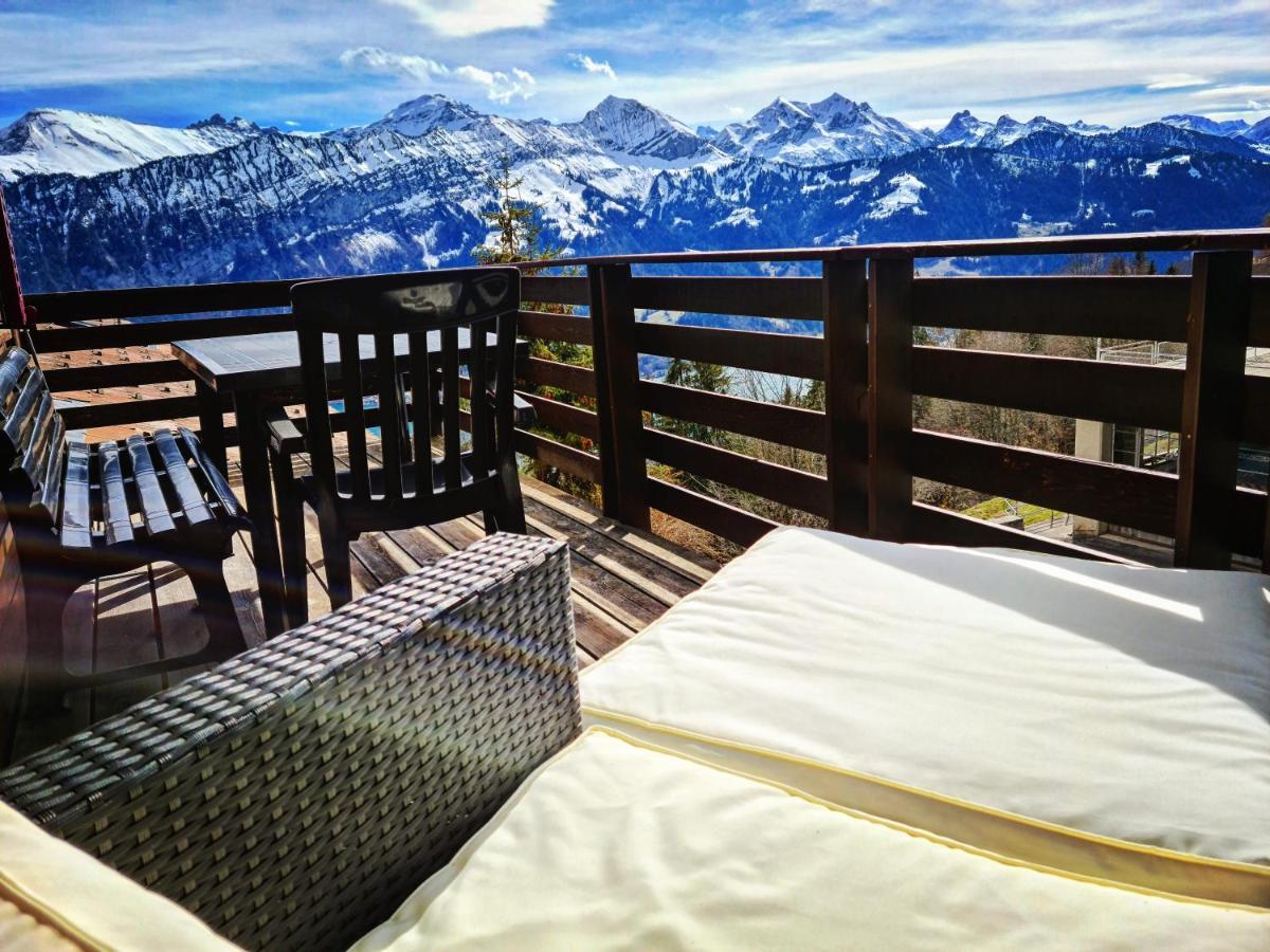 Chalet Lilo 4 Zimmer Big View Beatenberg Exteriör bild