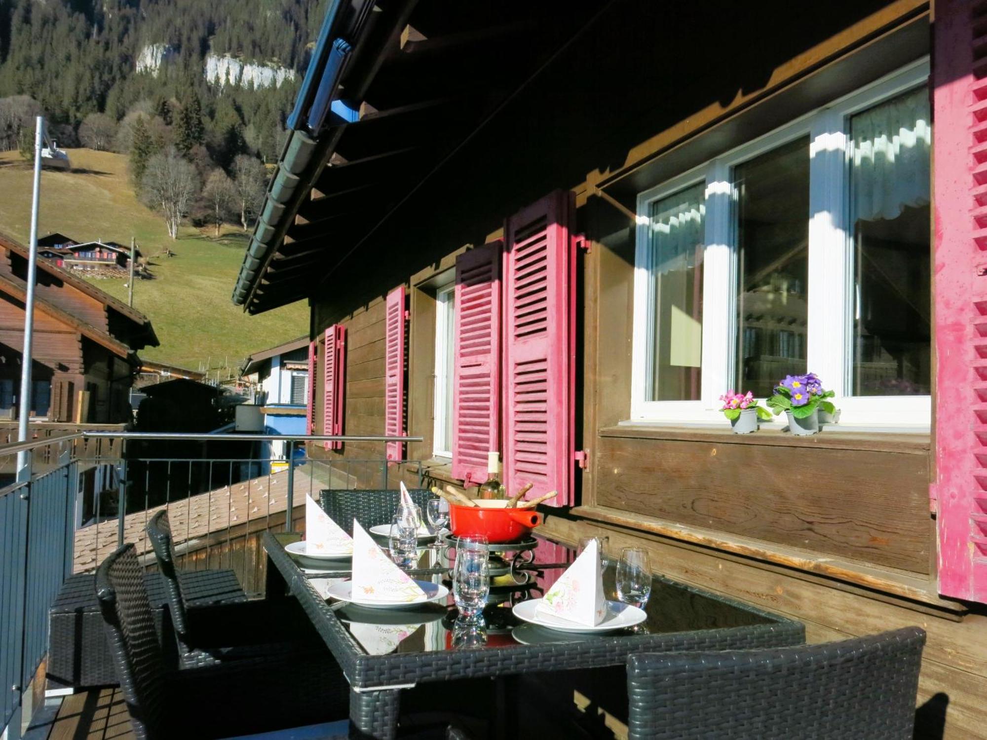 Chalet Lilo 4 Zimmer Big View Beatenberg Exteriör bild