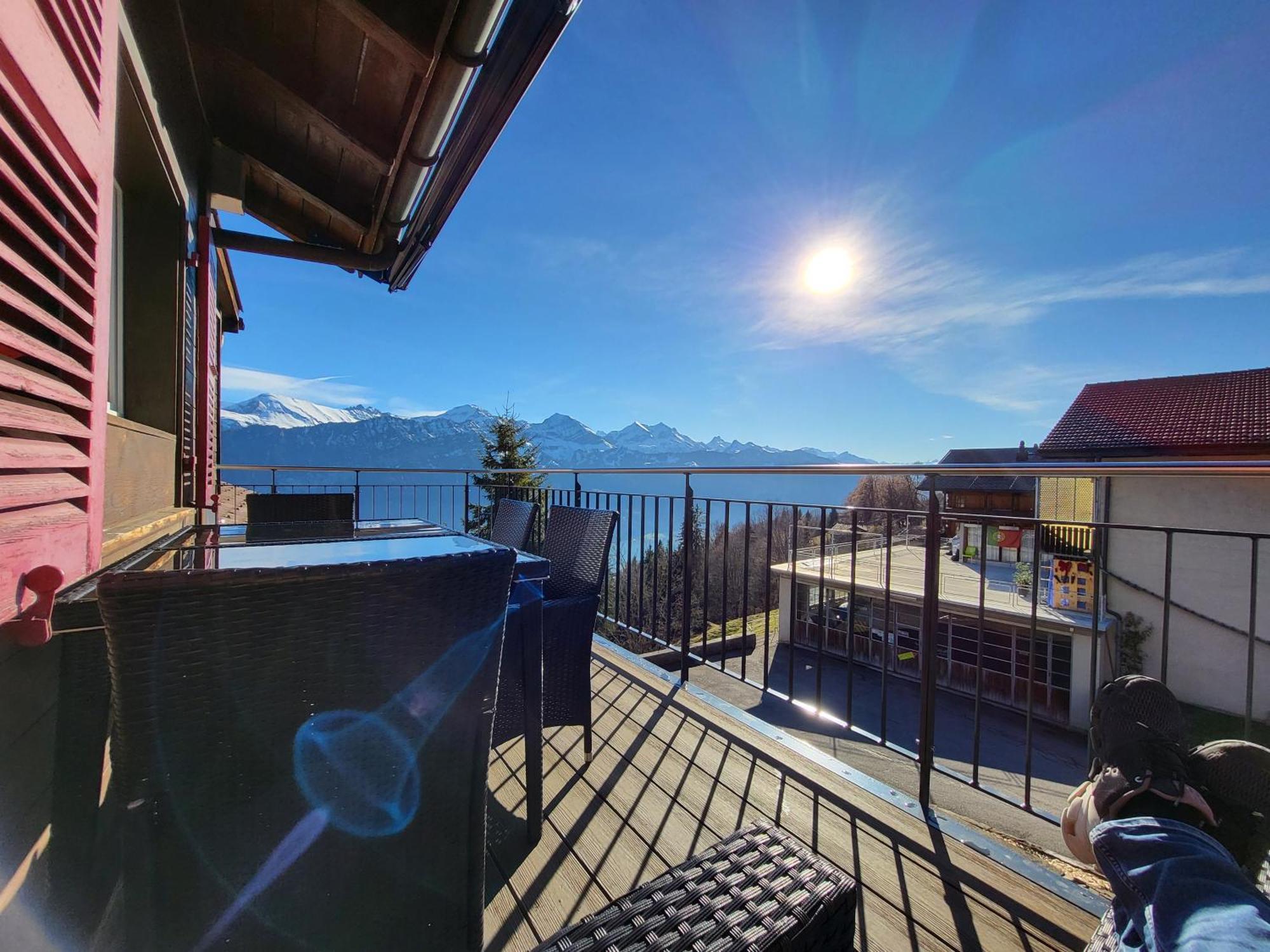 Chalet Lilo 4 Zimmer Big View Beatenberg Exteriör bild