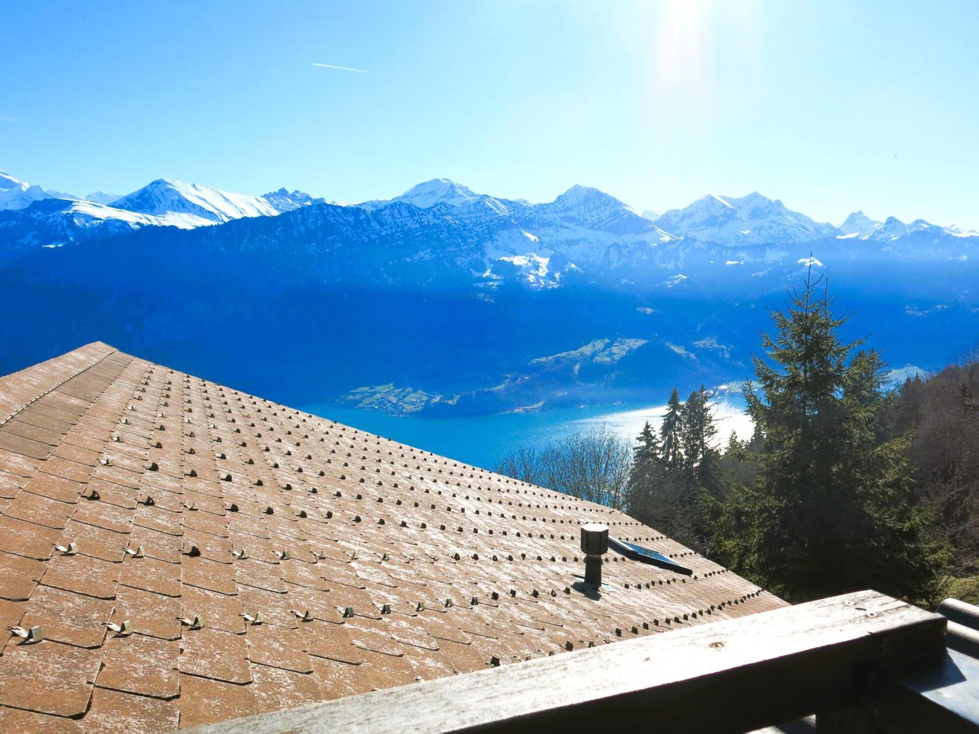 Chalet Lilo 4 Zimmer Big View Beatenberg Exteriör bild