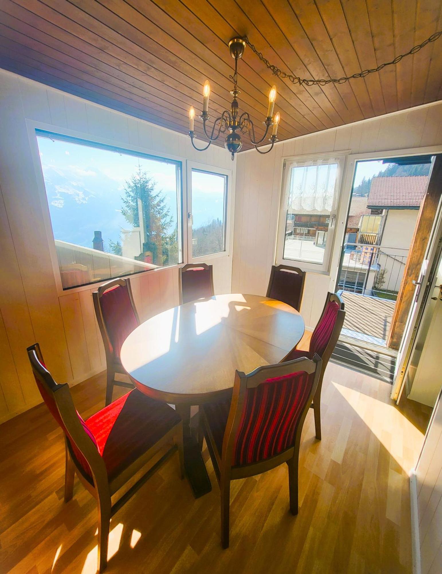 Chalet Lilo 4 Zimmer Big View Beatenberg Exteriör bild