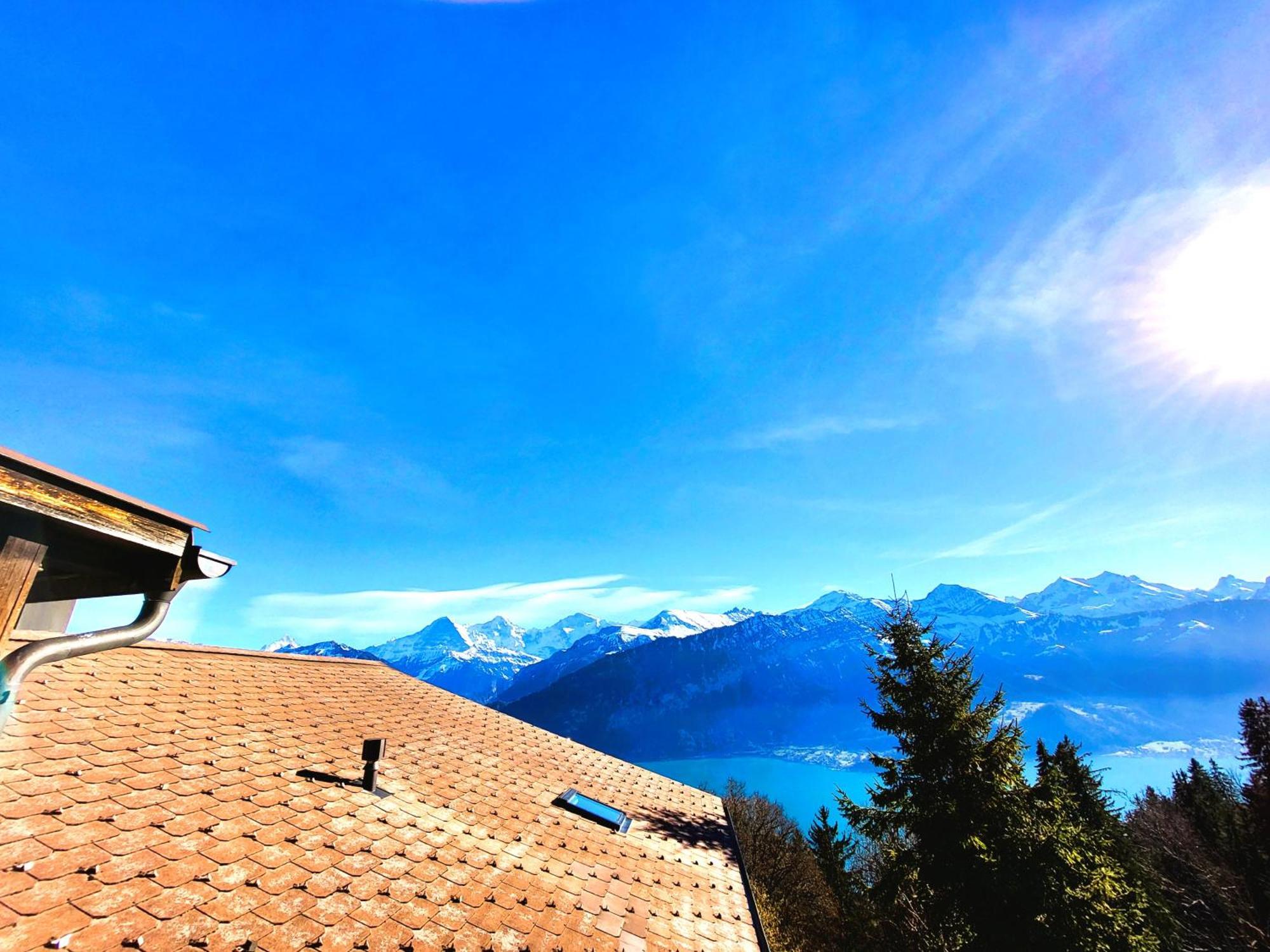 Chalet Lilo 4 Zimmer Big View Beatenberg Exteriör bild